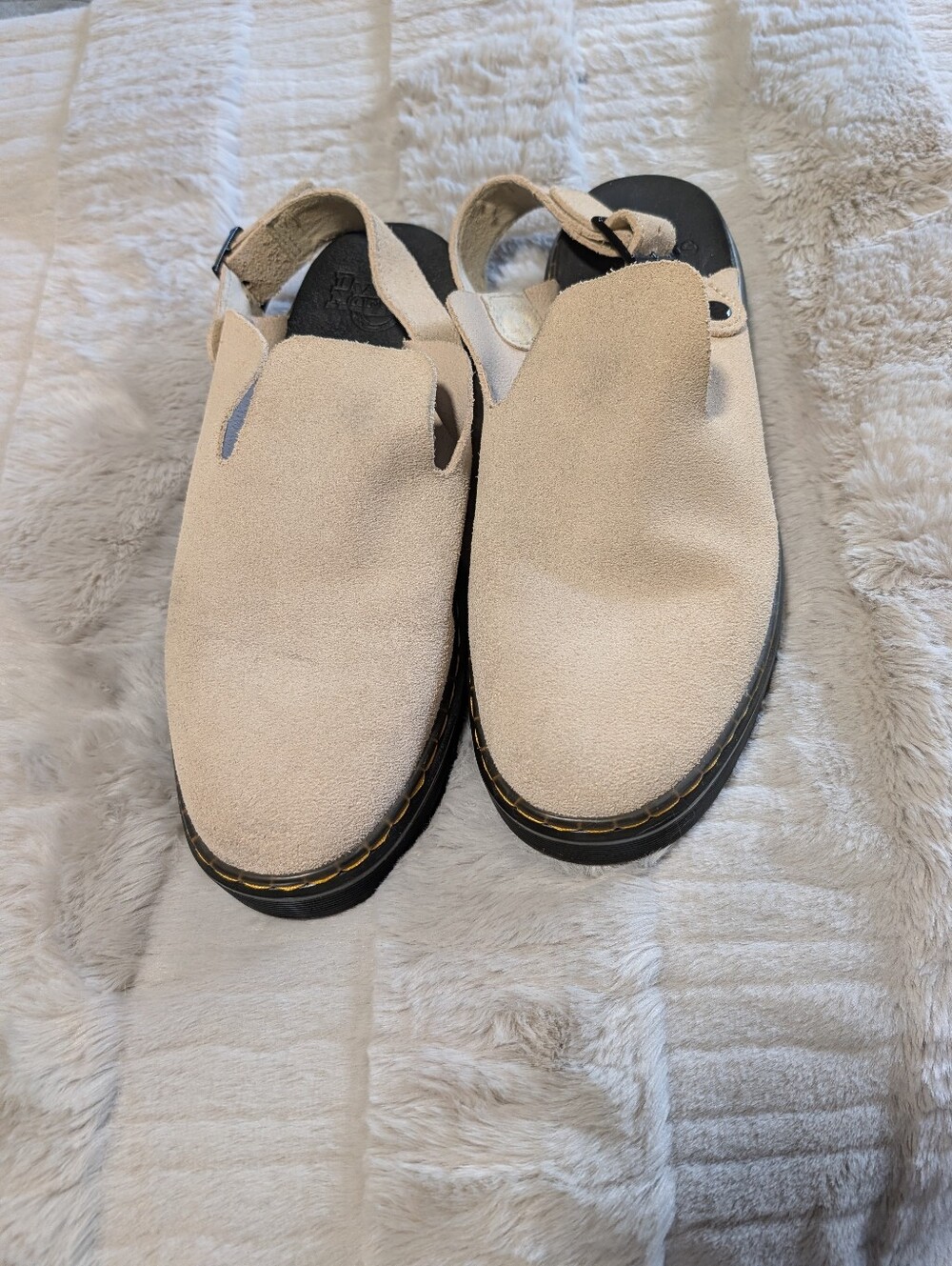 Dr Martens Beige Suede Slingback Casual Shoes
